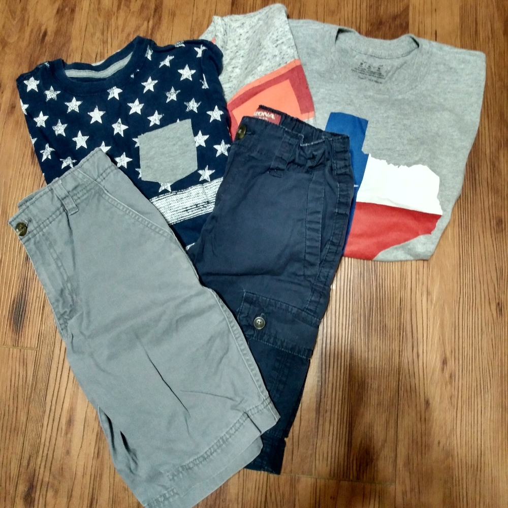 Boy's shorts and t-shirts bundle